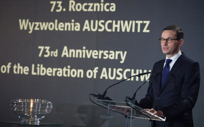 Prime Minister Mateusz Morawiecki at the 73rd anniversary of the liberation of Auschwitz