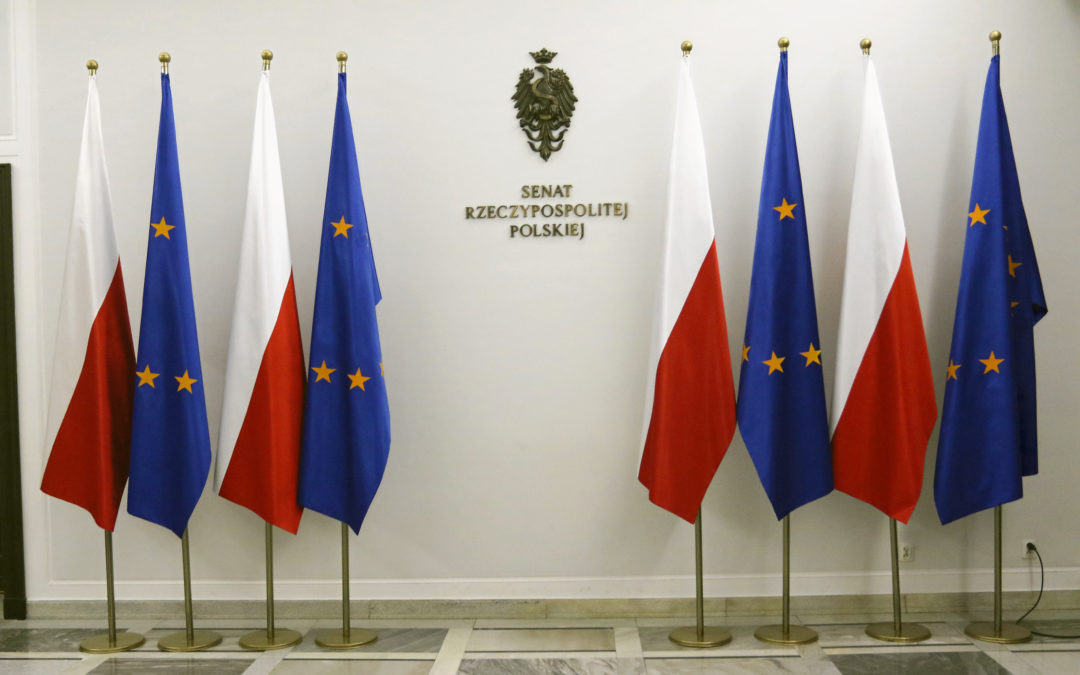 New opposition speaker restores EU flags to Polish Senate in “return to Western civilisation”