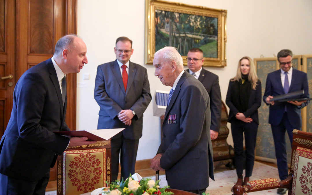 Poland’s oldest living Holocaust rescuer gets surprise 100th birthday party