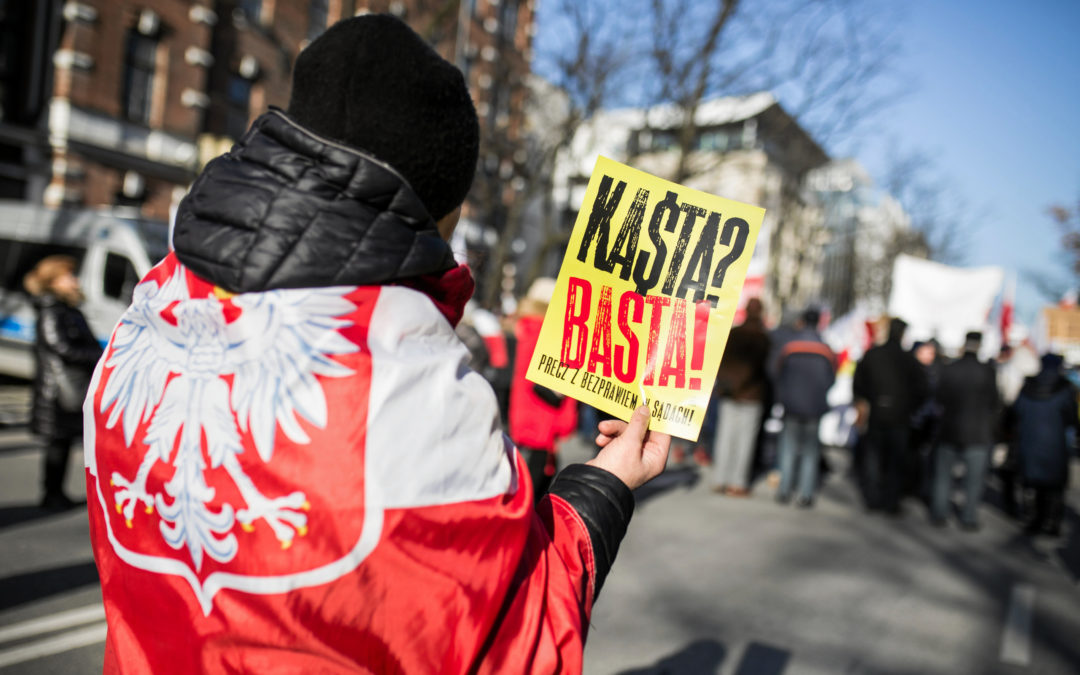 Supporters rally behind Polish government’s judicial overhaul