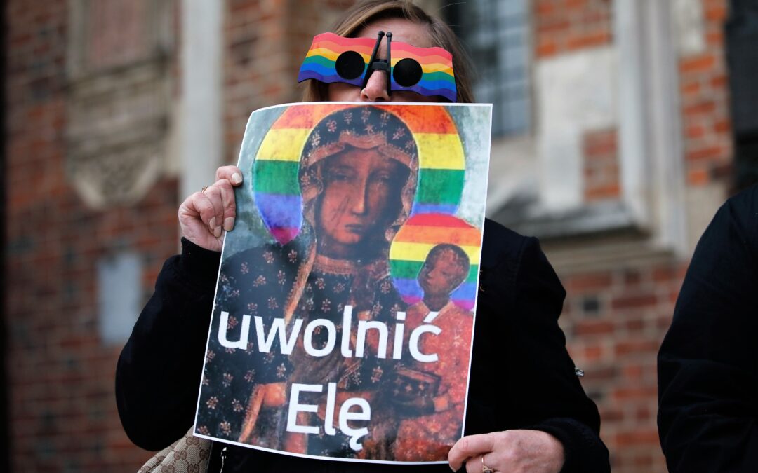 Polish LGBT activists indicted for crime of offending religious feeling with rainbow Virgin Mary image