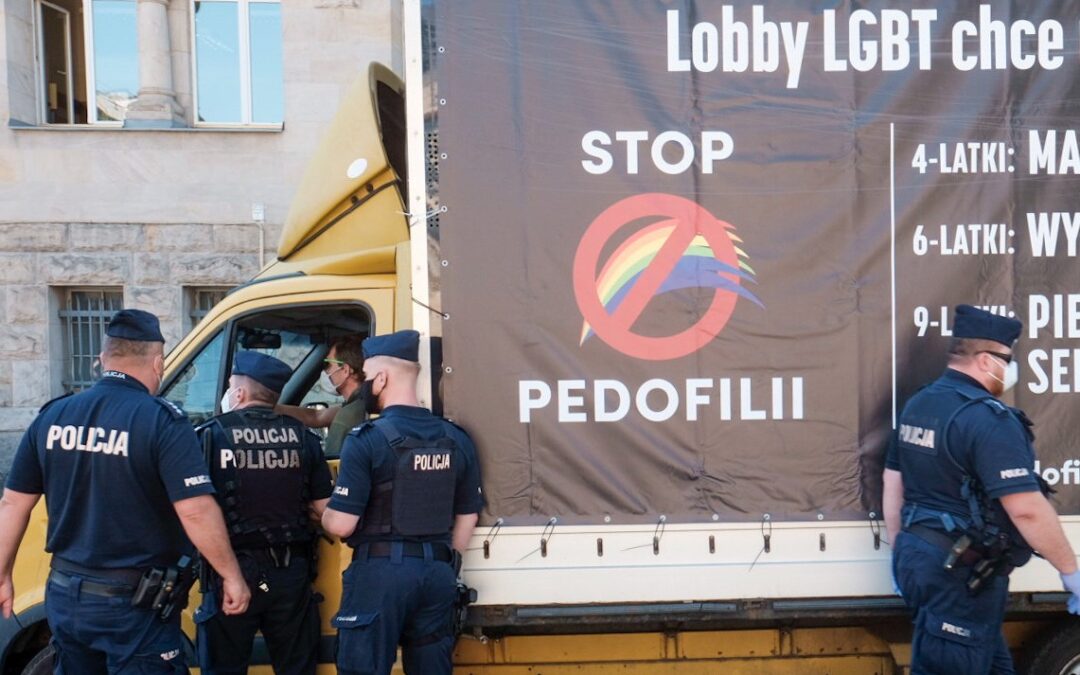 Court punishes driver of van that broadcasts anti-LGBT slogans in Polish cities