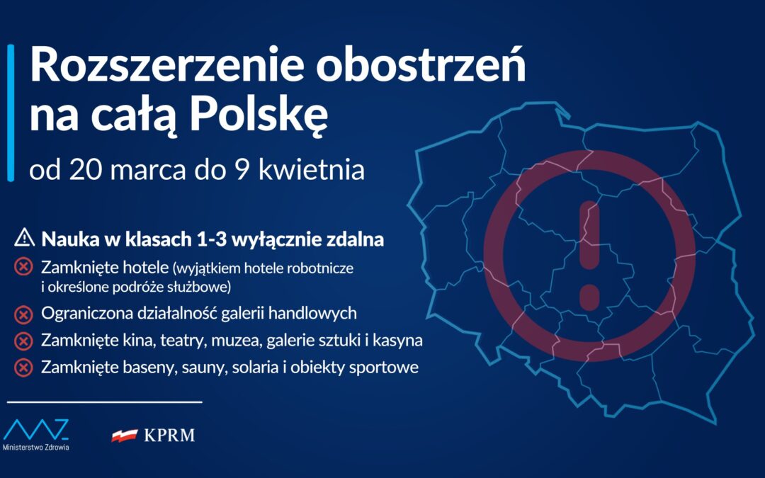 Poland returns to national lockdown, closing hotels, schools and shopping centres