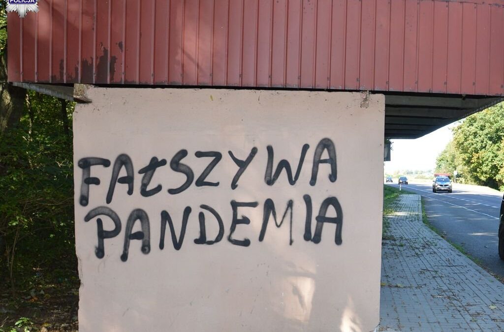 Three charged for threatening “false pandemic” graffiti in Poland