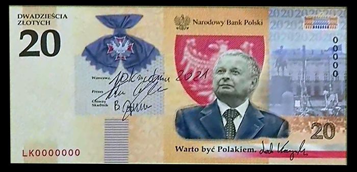Polish banknote to feature late president Lech Kaczyński