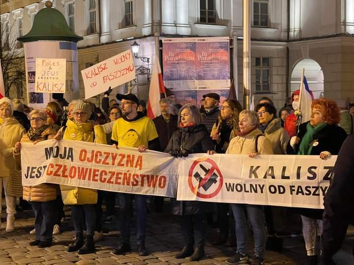Three organisers of antisemitic march in Polish city arrested amid widespread condemnation