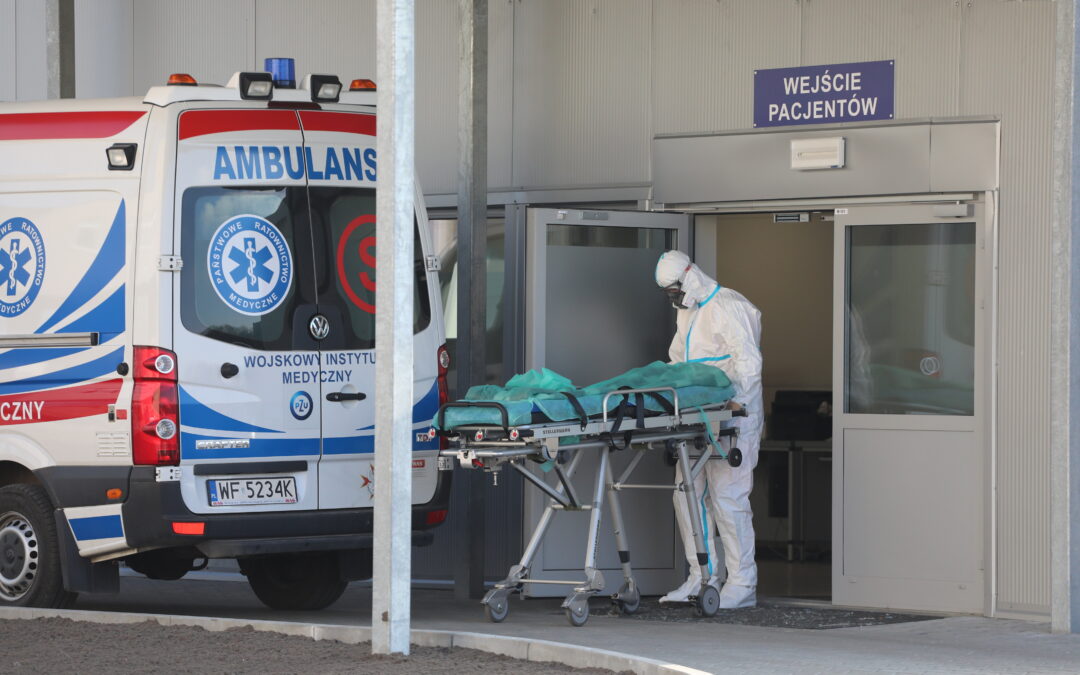 Patients wait hours for ambulances as Polish hospitals struggle amid Covid surge