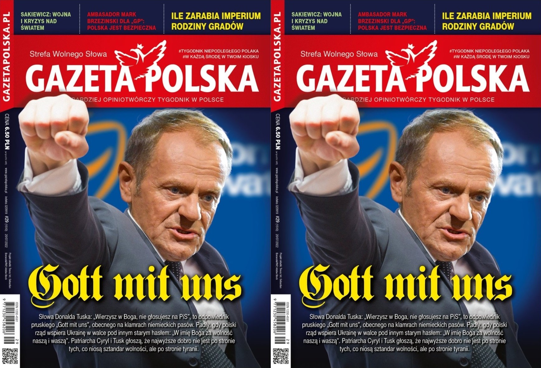 Conservative newspaper ordered by court to apologise for Tusk "Hitler" cover