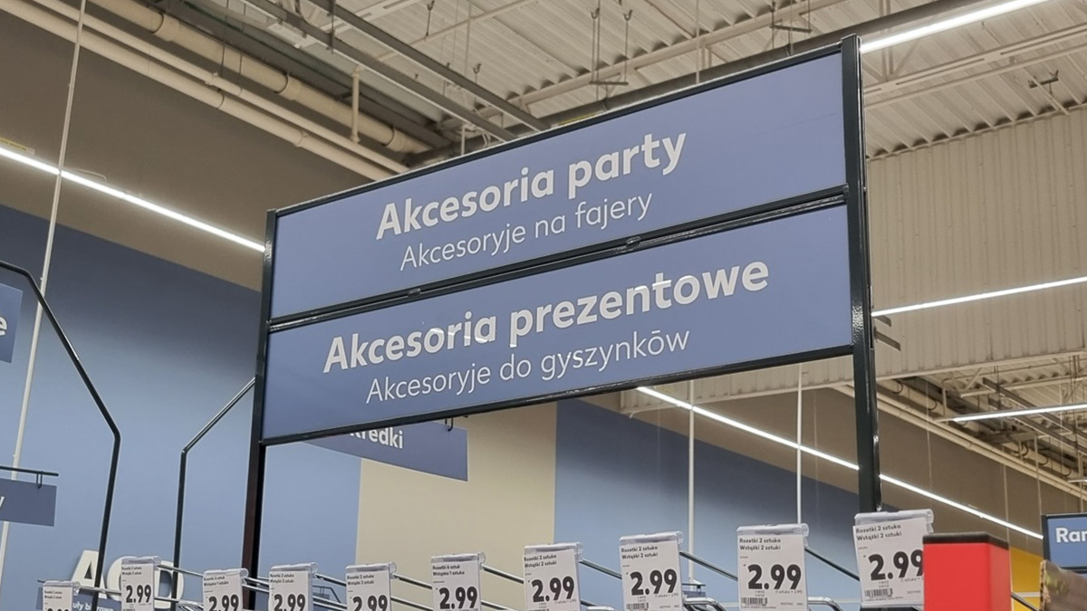 Supermarket wprowadza dwujęzyczne napisy polsko-śląskie