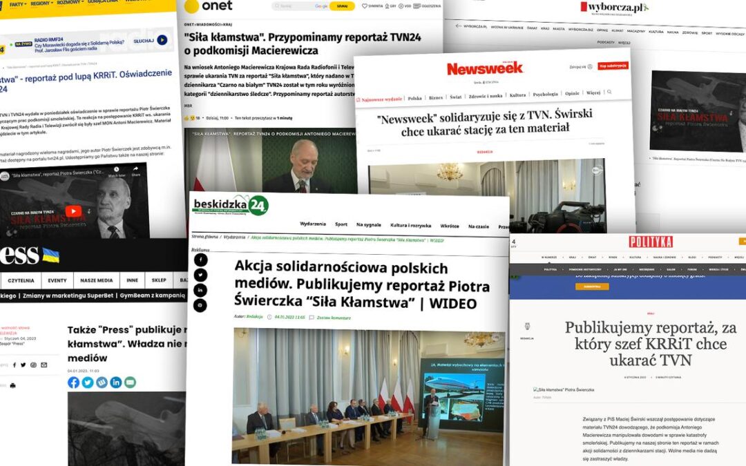 Polish media republish rival’s government-critical story in solidarity over regulator’s legal action