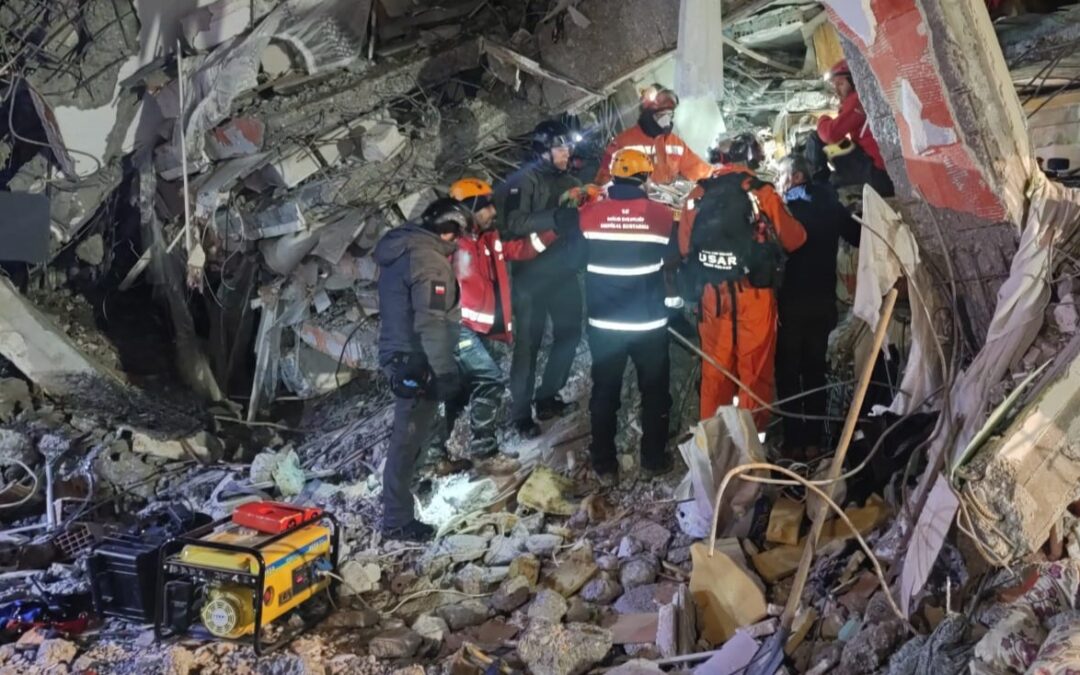 Polish firefighters join race to find survivors after deadly quake in Turkey and Syria