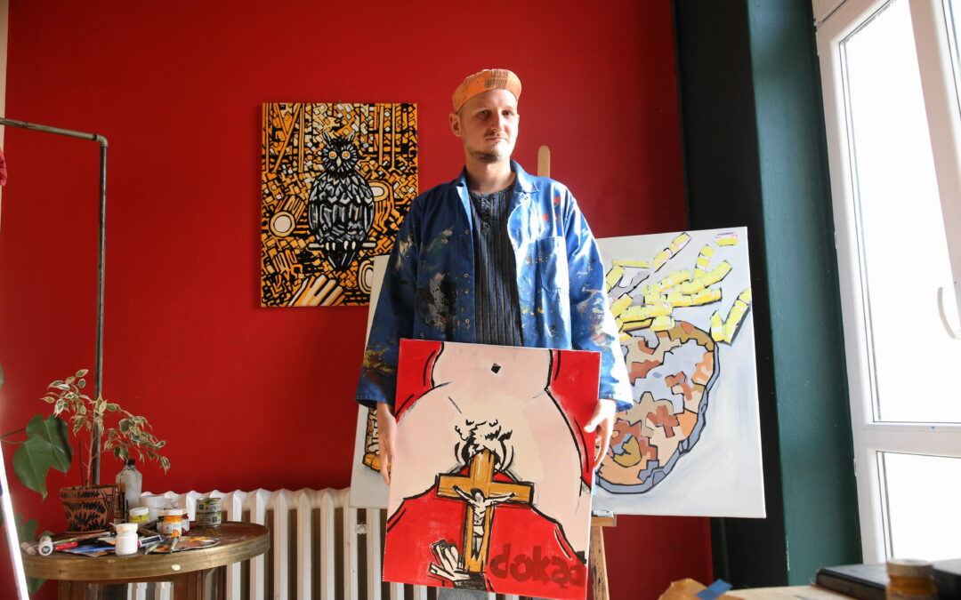 Artist on trial in Poland for offending religious feelings with abortion protest painting