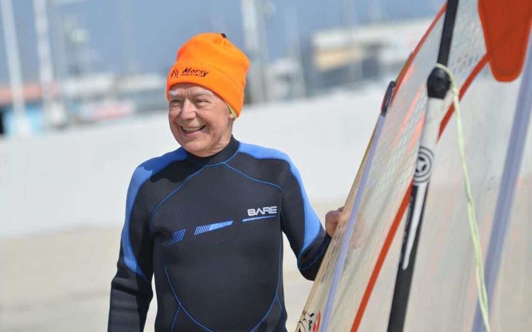 Polish granddad becomes world’s oldest windsurfer aged 88