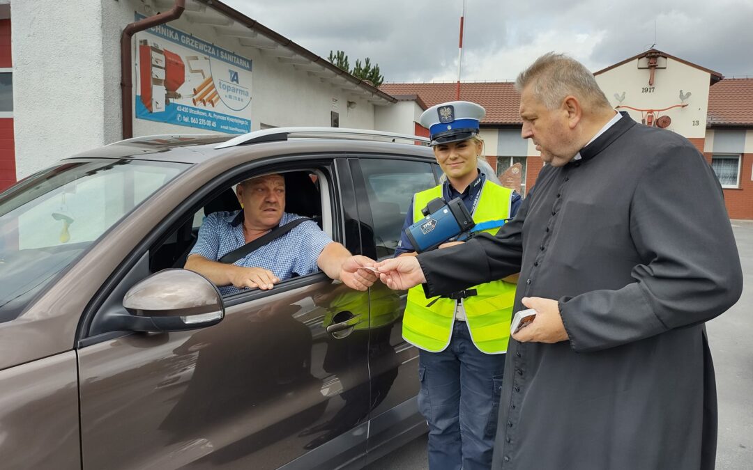 Priest joins police for road checks in Polish town’s annual tradition