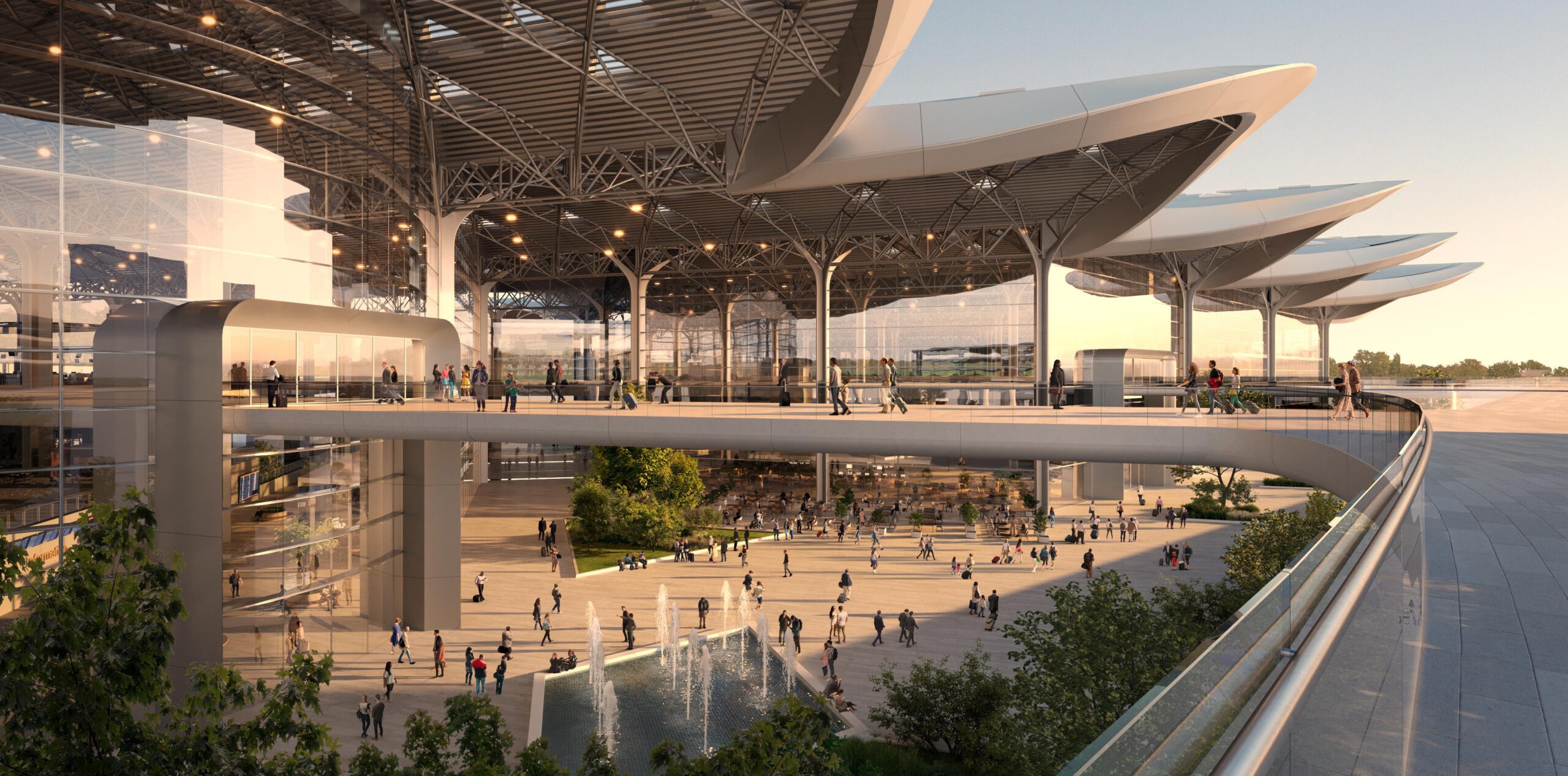 Przedstawiono koncepcję projektową planowanego „mega-lotniska” w Polsce