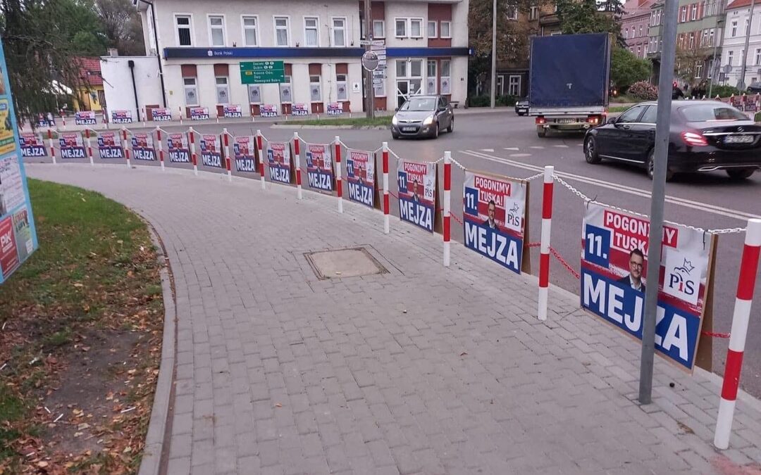 Polish MP hit with huge fine for illegally covering city with campaign posters