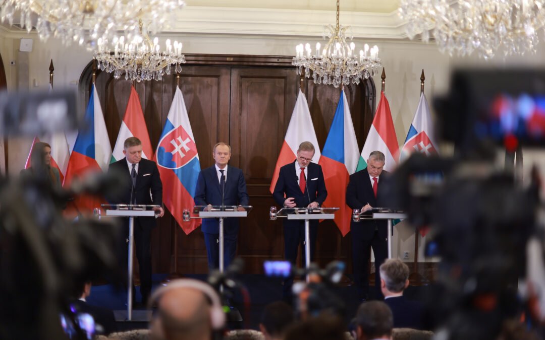 Differences over Ukraine clear as Polish, Hungarian, Czech and Slovak PMs meet