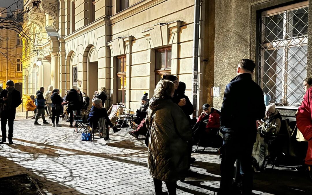 Polish city’s offer of cheap rent in return for renovating apartment leads to overnight queue