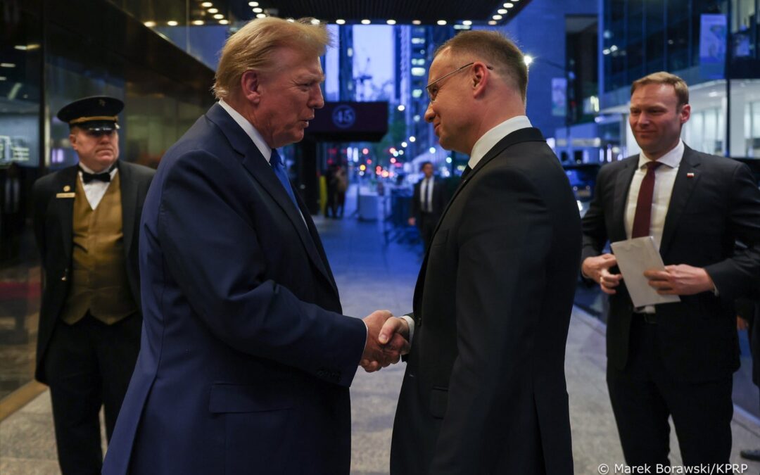 Poland’s President Duda meets Trump to discuss Ukraine and Gaza