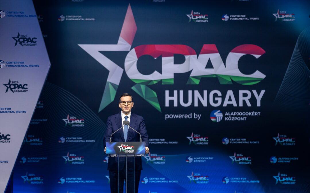 CPAC Hungary: ex Polish PM Morawiecki warns of “destructive ideas of liberal elites”