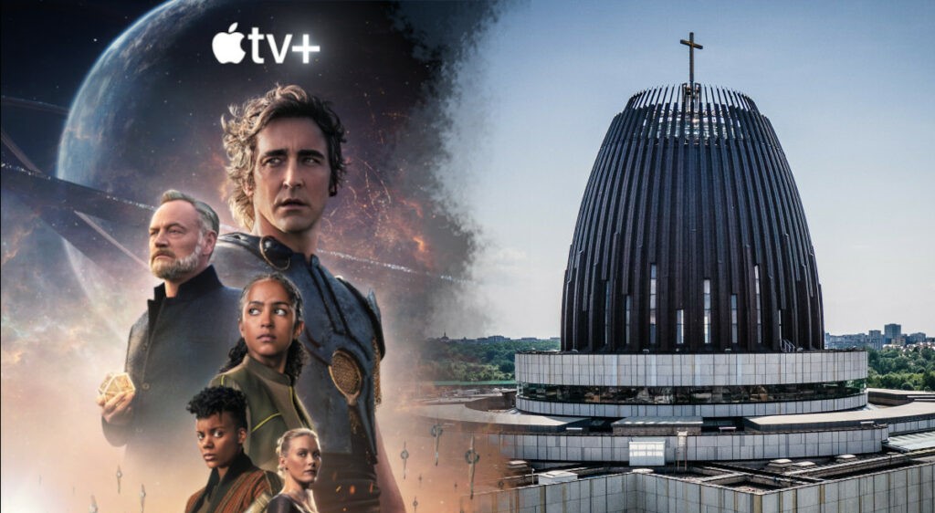 Największy kościół Warszawy będzie zamknięty z powodu kręcenia serialu science fiction „Fundacja” w Apple TV+