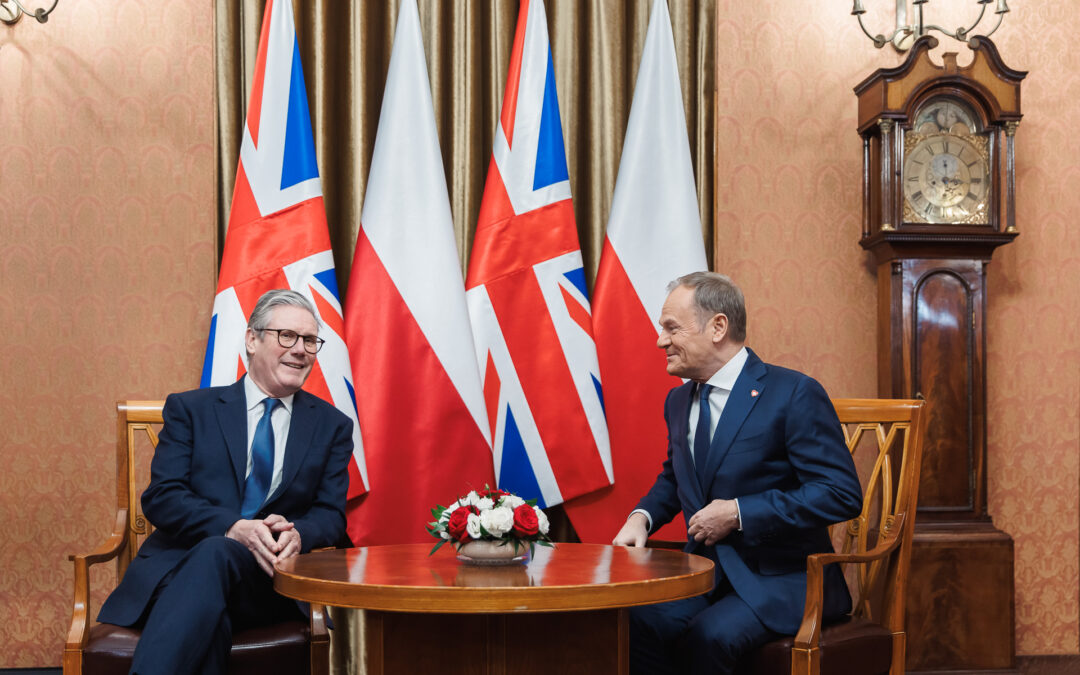 British PM visits Poland to launch talks on new defence and security treaty