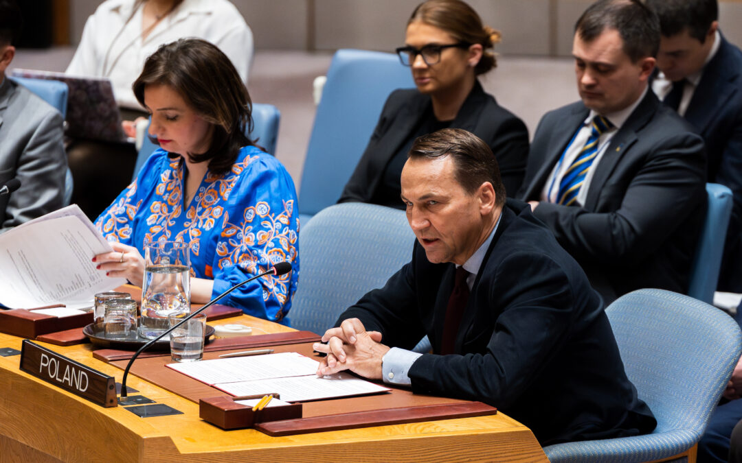 Polish foreign minister calls for “peace through strength” in Ukraine in UN speech