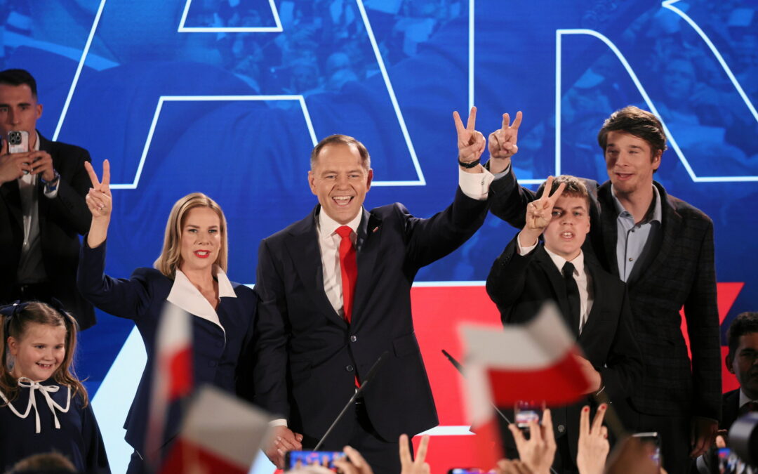 Updated exit poll shows right-wing candidate Nawrocki winning Polish presidential election