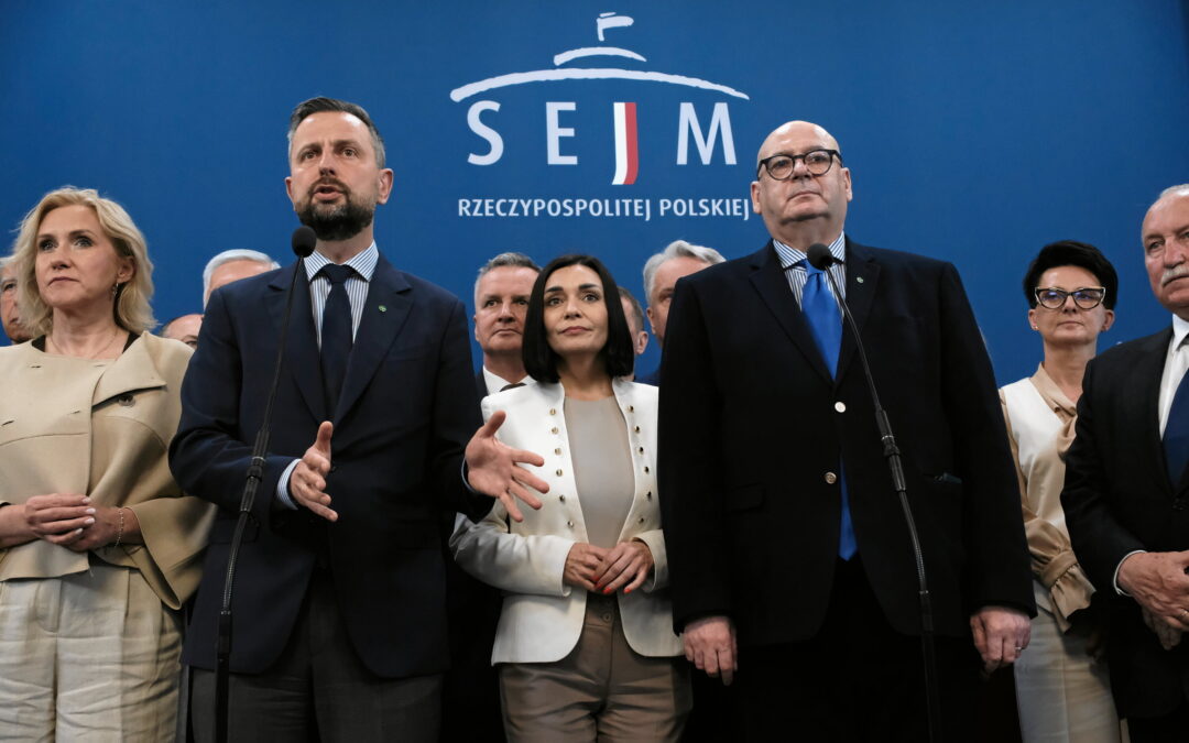 Polish junior governing party asks members for views on forming new coalition with opposition