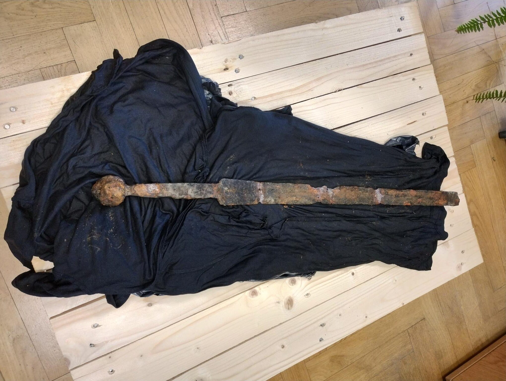 Polish fisherman finds medieval sword in Warsaw river
