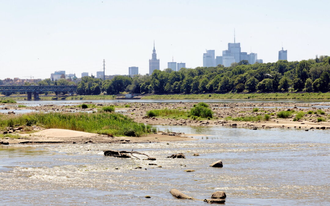 Water level falls to record low of 19cm in Warsaw’s Vistula river
