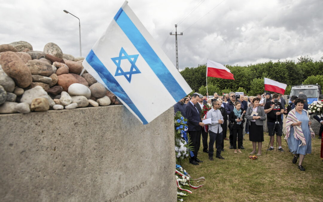 Israel condemns new plaques “distorting history” at site of Jedwabne pogrom in Poland