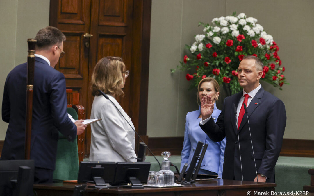 Poland swears in new president Karol Nawrocki