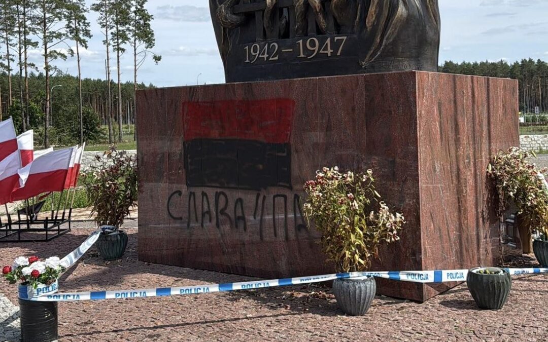 Poland arrests Ukrainian teen “recruited by Russia” to vandalise massacre monument