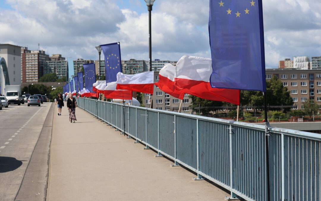 German who threw Polish flags into border river charged with insulting state symbol