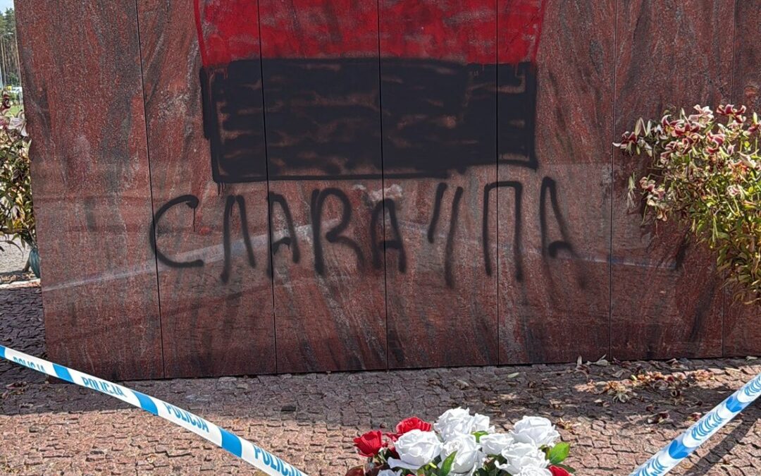 Memorial to victims of WWII massacres by Ukrainian nationalists vandalised in Poland