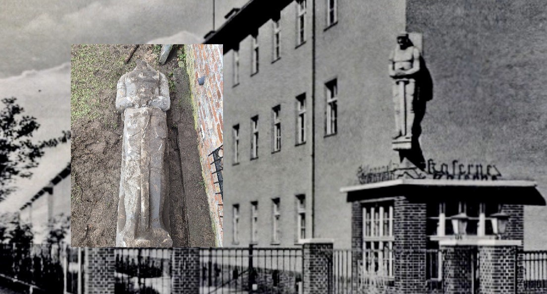 Nazi-German statue, dubbed “Teutonkhamun”, found during construction of Polish supermarket