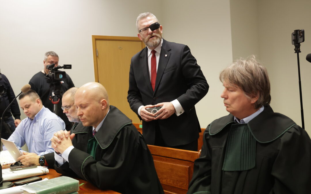 Trial of Polish far-right leader for attacking Jewish celebration in parliament begins