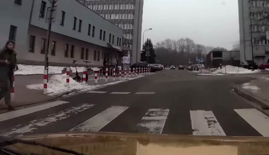 Polish justice minister fined by police for road offence caught during YouTube interview