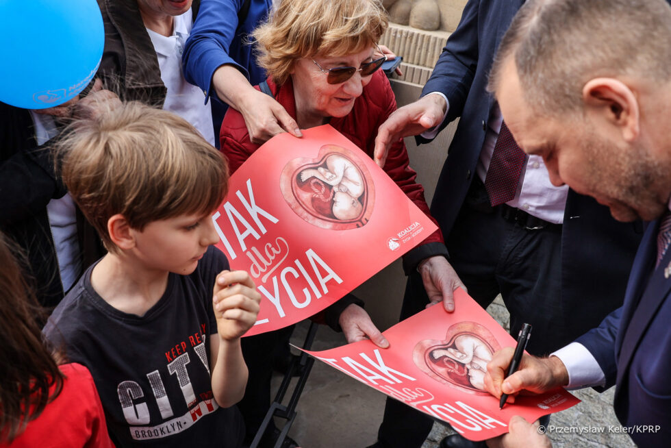 Polish president joins thousands on pro-life march in Warsaw