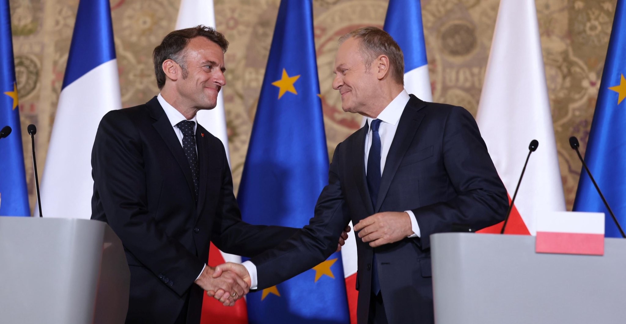 Macron hails “historic level” of Polish-French relations following Tusk visit