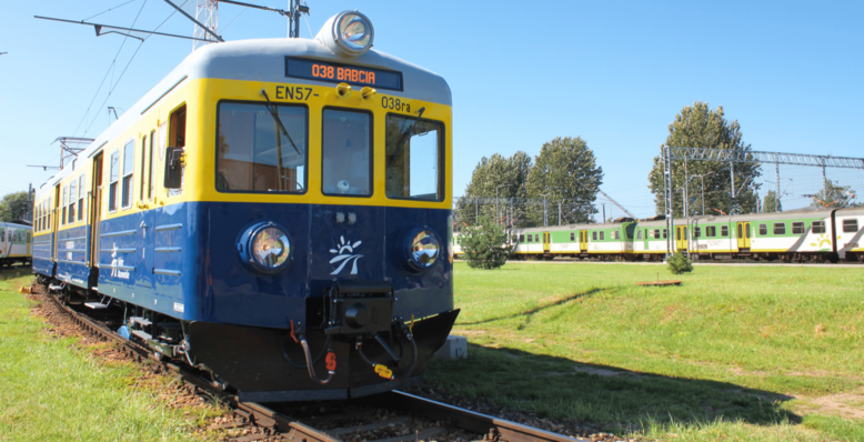 Poland's oldest operating electric train, 63-year-old 